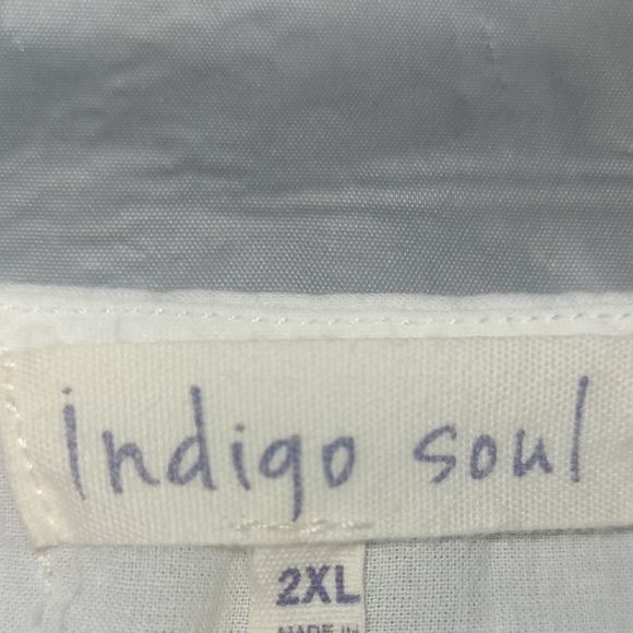 Tunic Blouse Top Cotton Floral Eyelet Lace Sheer Elbow Short Sleeve V Neck Boho - Picture 5 of 7